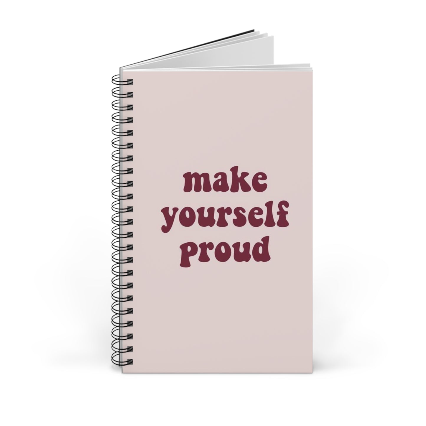 Spiral Notizbuch "Make yourself proud"