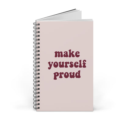 Spiral Notizbuch "Make yourself proud"